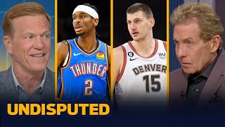 Thunder finish atop West Nuggets finish 2nd Does SGA deserve MVP over Jokić  NBA  UNDISPUTED [upl. by Boykins631]