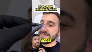 TATUAGEM DE RINOPLASTIA😅 tattoo tatuagem [upl. by Ahsai]