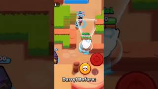 Darryl NOW Vs THEN😳 brawlstars shorts [upl. by Alburga]