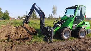 Avant Digger 260 trenching for electric cable [upl. by Arral414]