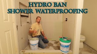 Laticrete Hydro Ban Shower Wall Application Process 2021 [upl. by Acie]