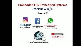 What is Pointer  Embedded C Interview QA  Part  2 [upl. by Portuna844]