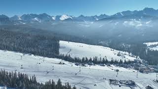 Stok narciarski z pięknym widokiem na Tatry  Staszelówka Małe Ciche [upl. by Cletus]