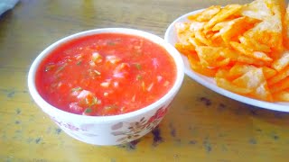 Easy salsa recipe  Mexican restaurant style salsa recipe [upl. by Nathanson527]