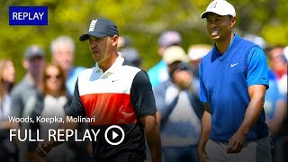 Full Replay  Tiger Woods Brooks Koepka Francesco Molinari in 1st Round at 2019 PGA Championship [upl. by Yehs]