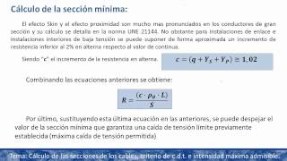 umh2225 201314 Tema 44 Cálculo de líneas Eléctricas de Baja Tensión [upl. by Lrigybab]