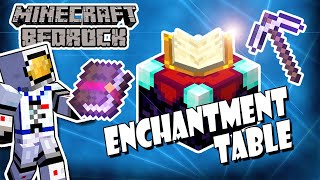 How To Minecraft BEDROCK 120 ENCHANTMENT TABLE Bookshelf Setup Level 30 [upl. by Sneve244]