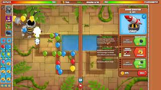 Risky Early Game Strategy Sniper Monkey Wizard Monkey Bomb Shooter Quincy  Bloons TD Battles 2 [upl. by Orhtej]