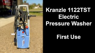 Kranzle 1122TST First Use [upl. by Tanitansy882]