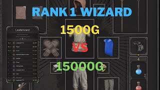 1500G VS 3000G VS 15000G Wizard Build SOLO DUO TRIO  Rank 1 Wizard  Dark and Darker [upl. by Atsylak]