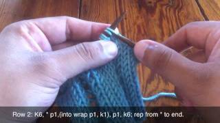 How To Knit The OpenWork Ladder Stitch [upl. by Siegler]