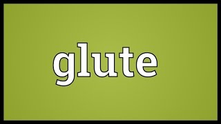 Glute Meaning [upl. by Ssalguod]