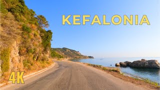 Driving in the morning from Skala to Poros  Kefalonia Greece August 2024  4K [upl. by Eeresid]