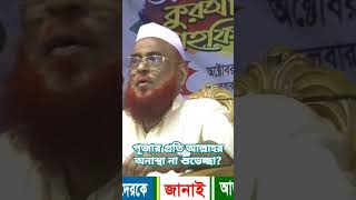 পূজার প্রতি আল্লাহর অনাস্থা না শুভেচ্ছা আল্লামা ওলীপুরী viralvideo viralshorts [upl. by Aihsas686]