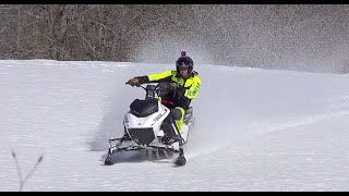 Electric Snowmobile TAIGA NOMAD utility Sled FIRST RIDE [upl. by Alac]