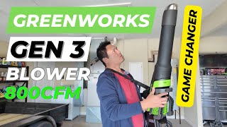 Greenworks 80V GEN 3 800CFM Brushless Blower [upl. by Larok220]