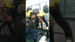 80 kg shoulder press Shot put work out in gym short viral [upl. by Pegg]