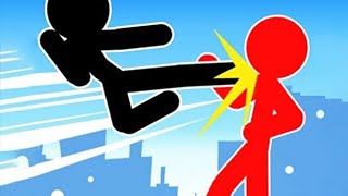 Stick man fighter Gameplay and fight tarerist and leave jail civilian Viralvideo [upl. by Nibram985]