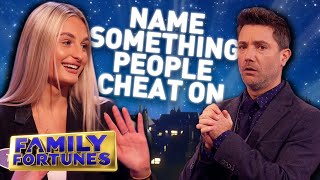 Gino REVEALS what 100 people cheat on  Family Fortunes 2021 [upl. by Aihsekel995]