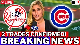 URGENT YANKEES MAKING 2 TRADES FOR THE ROSTER DEAL WITH THE CUBS DONE YANKEES NEWS [upl. by Ardnuaed]