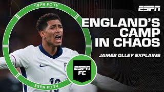 ENGLANDS CAMP WAS IN CHAOS 😳  James Olley on Englands international friendlies  ESPN FC [upl. by Alyahsat]