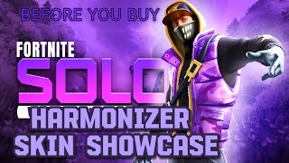 Harmonizer Skin showcase FORTNITE SOLO Top 2 10 kills BEFORE YOU BUY [upl. by Millan]