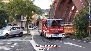 Vigili del Fuoco Rapallo in Sirena a Recco APS City2000Caddy [upl. by Cherian]