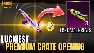 😳😳 SO LUCKY NEW PREMIUM CRATE OPENING IN PUBG MOBILE premiumcrate [upl. by Dowling]