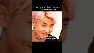 Namjoone is innocent kid🤭btsbtsmemberbtsshortsjungkooktaehyungjiminarmyff [upl. by Lednam836]