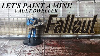 Lets Paint a Mini Vault Dweller Fallout [upl. by Birdt]