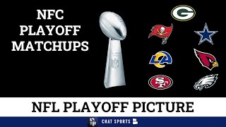 NFC Playoff Picture Wild Card Matchups SET Bracket Dates And Times For 2022 NFL Playoffs [upl. by Janeczka736]