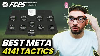 BEST META 4141 FORMATION AND CUSTOM TACTICS IN FC 25 ULTIMATE TEAM [upl. by Mandy]