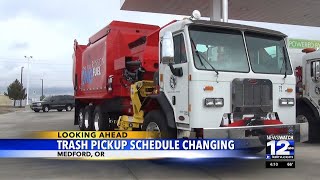 Trash pickup schedule changing in Medford [upl. by Matty]