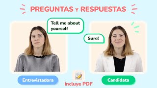 Ejemplo de ENTREVISTA en INGLÉS  PDF con Respuestas [upl. by Myrta]