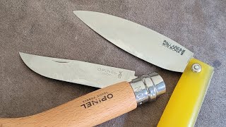 OPINEL N8 🇨🇵VS PALLARES SOLSONA🇪🇦LAS NAVAJAS DE TODA LA VIDA comparativaanálisisnavajas [upl. by Ahsietal489]