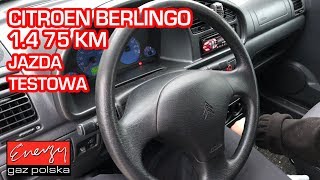 Jazda próbna testowa Test LPG Citroen Berlingo z 16 75KM 2001r w Energy Gaz Polska na gaz BRC [upl. by Sakovich]