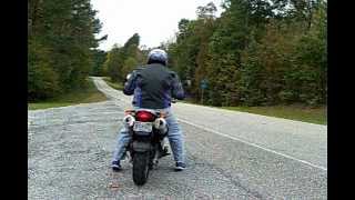 2002 BMW F650GS Stock Exhaust Test [upl. by Oijimer362]