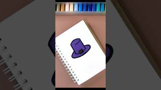 🎩🎩 How to draw Hat  ❤️ Hat Easy Drawing and Sketch Idea hat drawing sketching [upl. by Hallam881]