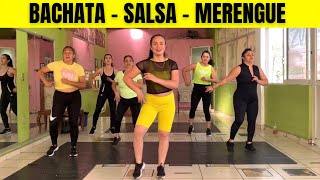 Rutina de BACHATA  SALSA  MERENGUE  2 meses de embarazo [upl. by Darnoc]