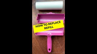 Metkix Supersize Lint Roller how to replace refill [upl. by Lekram]