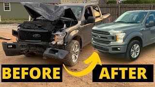 STX 4X4 2018 Ford F150 Full Salvage Rebuild Start To Finish [upl. by Ycat]