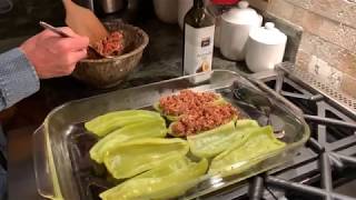 Stuffed Cubanelle Peppers Recipe [upl. by Yznyl]