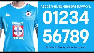 Tipografia Cruz Azul 2024  2025 free download Cruz Azul Font 2024  2025Fonte Cruz Azul 2024 [upl. by Anahc]