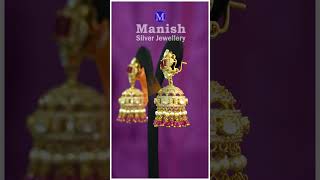 Earrings Silver Jewellery Designs  Manish silver jewellery  jewellery fashion [upl. by Berenice]