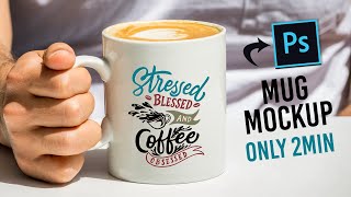 Mug Mockup in Photoshop Tutorial  Thinks Graphics [upl. by Merle]