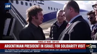 Argentina president makes solidarity visit to Israel promises embassy move [upl. by Sousa]