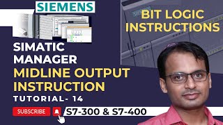 Siemens PLC Training 14  Midline Output Instruction in Siemens STEP 7 Simatic Manager [upl. by Mac]