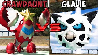 Pokemon battle revolution  Crawdaunt vs Glalie [upl. by Lunneta963]