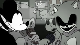 boyfriend ghost sonic exe vs sonic and mickey mousesmile  friday night funkin  season 2 episode 4 [upl. by Refotsirhc]