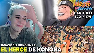 EL HEROE DE KONOHA  FINAL DEL ARCO  REACCIÓN A NARUTO SHIPPUDEN POR PRIMERA VEZ  172  175 [upl. by Ahsinod]